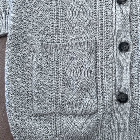 Women’s Cable Knit Cardigan sz M - Gray - Picture 6 of 13